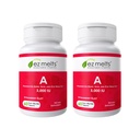 EZ Melts Vitamin A - Skin, Eye & Bone Health Supplement - Supports Healthy Nervous System - No Artificial Flavors - Non-GMO & Vegan - Strawberry Blast - 120 Dissolvable Tablets (120 Servings)