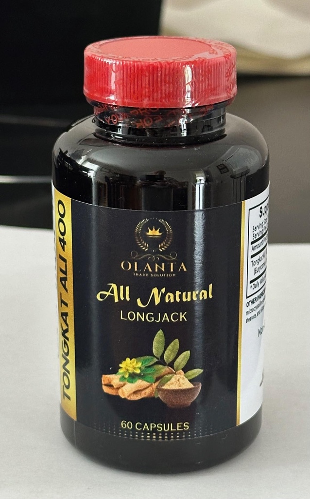 Tongkat Ali Longjack Extract – Trusted Support for Men Seeking a Natural Daily Boost - Daily Stamina Support - Plant-Based Energy Support Supplement - 1 Bottle 60 Capsules