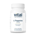 Vital Nutrients L-Theanine 200mg - Vegan Supplement - L Theanine Supplement Supports Normal Stress Levels and Cognitive Function* - Gluten, Dairy and Soy Free - 60 Capsules