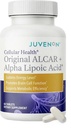 Juvenon Cellular Health | Heart, Brain Supplement with Acetyl L-Carnitine and Biotin - Supports NAD+ Function, Energy Production, Mood, Revitalized Metabolism, Mental Focus & Clarity (60 Tablets)