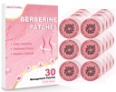 Berberine Patches for Women & Men – Herbal Wellness Patches with Berberine, Green Tea, Cinnamon & L-Glutamine, Self Care Patch for Daily Routine – 30 Count
