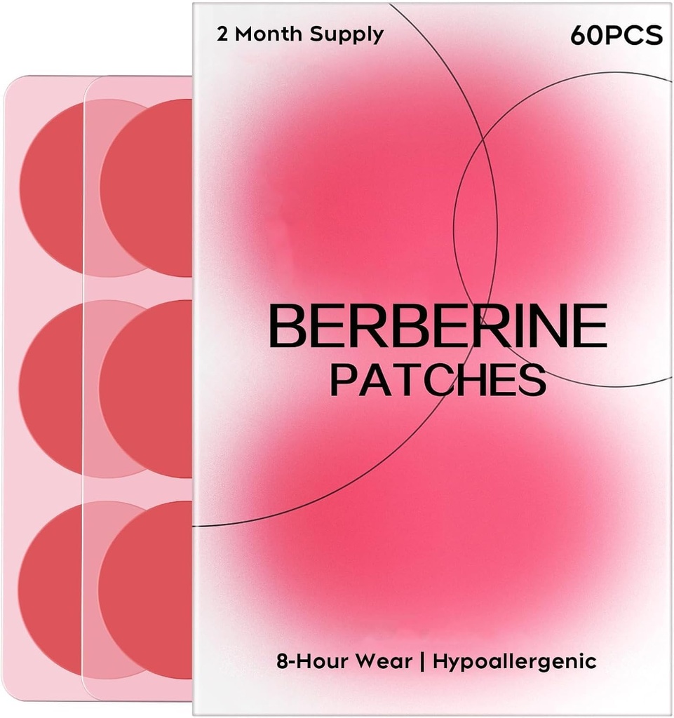 Daily Skin Patch for Women & Men | Berberine & Cinnamon | Lightweight External Use Format