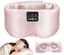 MUSICOZY 3D Silk Bluetooth Sleep Mask Headphones, Mulberry Silk Eye Mask with Ultra-Thin Wireless Speakers, Bluetooth 5.4 Sleeping Headphones for Side Sleepers, Music Sleep Mask Gifts for Men Women