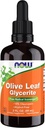 NOW uztura bagātinātāji, Olive Leaf Glicerite Liquid, 18% Oleuropein, Dropper Iekļauts, bezmaksas Radical Scavenger*, 2-Ounce