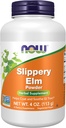 지금 식품 보충제, Slippery Elm Powder (Ulmus rubra), Non-GMO Project Verified, 초본 보충, 4-Ounce