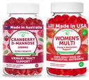 Lunakai Cranberry D-Mannose + Women’s Multivitamin Gummies Bundle – Naturally Flavored, Non-GMO – 60ct Each