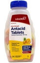 Leader Extra Strength Antacid Chewable Tablets, Fast Relief of Heartburn and Acid Indigestion Reflux, Tropical Fruit, 96 Count