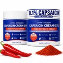 Capsaicin Cream Extra Strength - Neuropathy Relief Cream with 0.1% Capsaicin for Arthritis, Muscle, Joint and Lower Back - 4oz (4 Ounce (Pack of 2))