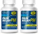 HealthA2Z® Extra Strength Pain Relief PM, Acetaminophen 500mg, Diphenhydramine HCl 25mg, Pain Reliever, Nighttime Sleep Aid, 300 Counts (Pack of 2, 150 Counts Each)