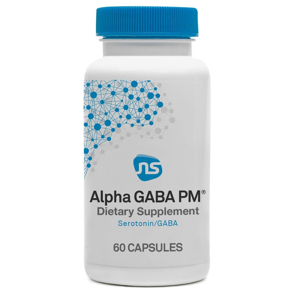 Neuroscience Alpha GABA PM Supplements & Sleep Aid Capsules, 60 Ct | Supports Healthy Calming Brain Waves, Stress & Relaxation, L-Theanine 400mg, Melatonin 3mg, 5-HTP & Valerian
