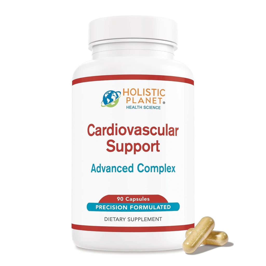 Cardiovascular Support - Robust Cardiovascular Complex - Supports Blood Pressure, Circulation, Heart Energy & Nitric Oxide - 22 Heart Healthy Ingredients - Hawthorn, CoQ10