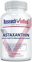 Research Verified Astaxanthin - Powerful Antioxidant, Fights Free Radicals, Supports Skin, Brain, Eyes, and Heart - Zinc RDA, Vitamin E, BioPerine - 30 Capsules - Non-GMO, Made in The USA