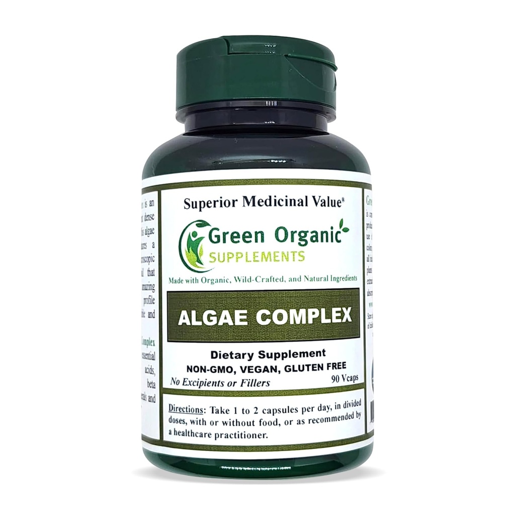 Algae, Fucoidan, Blue Green Algae, Kelp, Bladderwrack, Chlorella, Spirulina, Irish Moss, Dulse, 90 VCaps, High Absorbable, Non-GMO, Gluten-Free (Pack of 1)