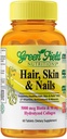 Greenfield Nutritions Halal Biotin Tablet for Adult - 60 Halal Multivitamin for Hair Skin and Nails - High potency 5000mcg Biotin with 50mg Collagen and Minerals - Gelatin Gluten Free, Non-GMO Vitamin