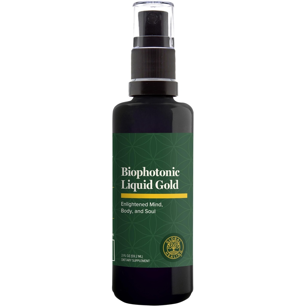 Global Healing - Biophotonic Liquid Gold Supplement Spray - 2 Fl Oz