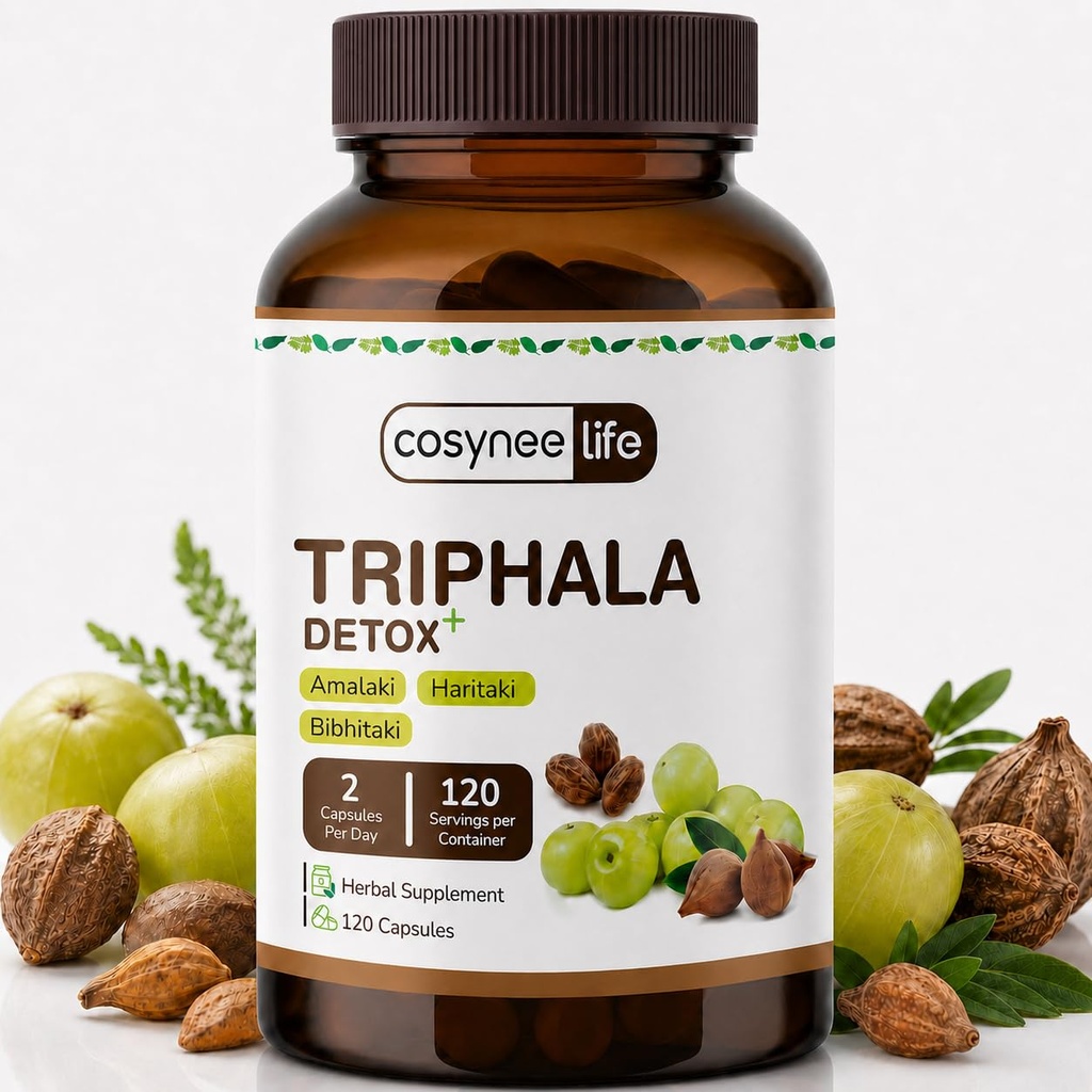 Triphala 300mg, 1:1:1 Ratio, 120 Capsules