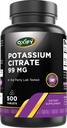 Oxify Potassium Citrate 99 mg | 500 Tablets | Gluten-Free, Non-GMO | Supplement Made in USA