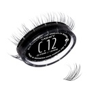 Lashify Curl 12mm Gossamer DIY Eyelash Extensions Refill, Black, Easy Fake Eyelashes