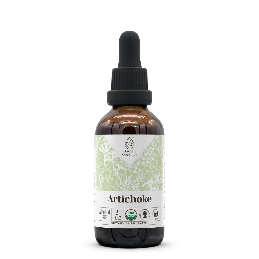 Artichoke USDA Organic Alcohol-Free Extract | High-Potency Tincture, Dietary Supplement | Natural Certified Organic Artichoke (Cynara scolymus) Dried Leaf 2 FL OZ