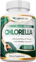 VibraxLabs Clorella Capsules - Broken Cell Wall 600 mg Veggie Piller (1200 mg Serving) - Protein pulver Supplement for naturlig avgiftsberegning, Best med Spirulina, Ingen ettersmak, laget i USA