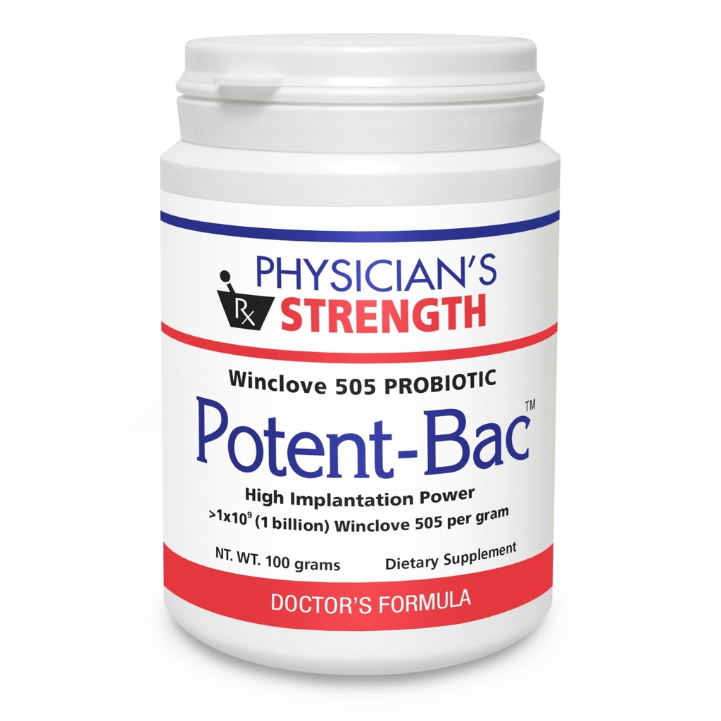 Physician's Strength Potent-Bac - 3.5 oz - Probiotic for Healthy Whole Body Digestive Response - Non-GMO