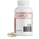 Bronson Triple Mushroom Complex - Maitake - Reishi - Shiitake - Powerful Antioxidant and Immune System Booster - Full Spectrum Mushroom Complex - 600 mg Capsules - 120 Count