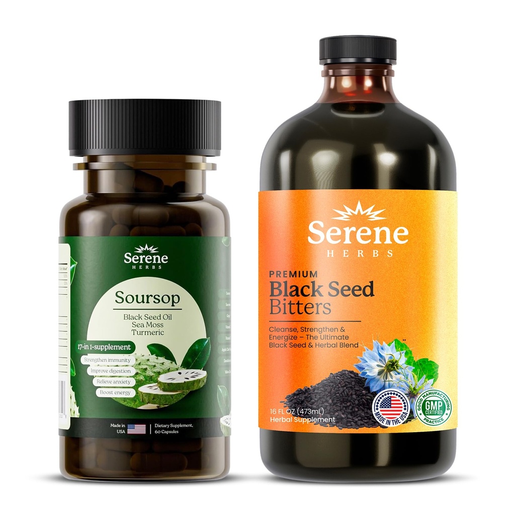 Cleanse & Immunity Stack – 17-1 Capsules + Black Seed Bitters Combo