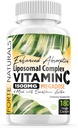 High Dose Vitamin C 1500mg Liposomal C Complex Supplement med Sunflower Lecithin Capsules Supplements Clogged Milk Sunflower Lecithin 180 Capsules Celebration Vitamins