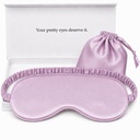 Silk Sleep Mask Light Blocking Luxury 100% Mulberry 19mm Silk Eye Mask Eye Cover Blindfold Ultra Soft Light & Comfy Anti Aging Skin Care with Travel Bag Gift Package