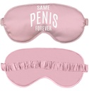 Funny Bachelorette Party Gifts - White Arched Same Penisis Forever Soft Bridal Grade Satin Light Pink Sleep Mask - Shes Tying The Knot Bridal Shower Gift for Bride - Light Pink