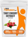 BulkSupplements.com Tart Cherry Extract Powder - Tart Cherry supplement, Herbal supplement - Antioxidant Source, Gluten Free, 500mg per Serving, 500g (1.1 lbs) (Pack of 1)