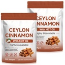 Ceylon Cinnamon Softgels with MCT Oil – 2-Pack (2 x 300 Softgels, Total 600) | Easy Absorption, Supports Digestive Comfort & Overall Wellness, Non-GMO, Gluten Free, Soy Free