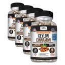 Kaya Naturals Ceylon Cinnamon Supplement | 1200mg per Serving, Vegan - Non-GMO & Gluten Free - 30 Capsules (Pack of 4)