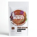 Organic Burst Cinnamon (Capsules) | True Ceylon Cinnamon from Sri Lanka | Free from Nasties | 120 Capsules