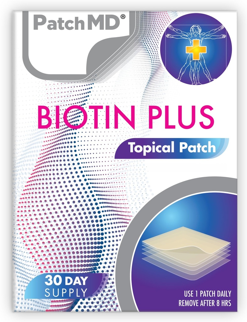 PatchMD Biotin Plus - Topical Patches - 30 Days Supply