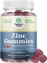 Extra styrka Zink Gummies för vuxna - Tuggbara zinktillskott för kvinnor och män för energi och immunstöd - Vitaminer och mineraltillskott - 120 Chews