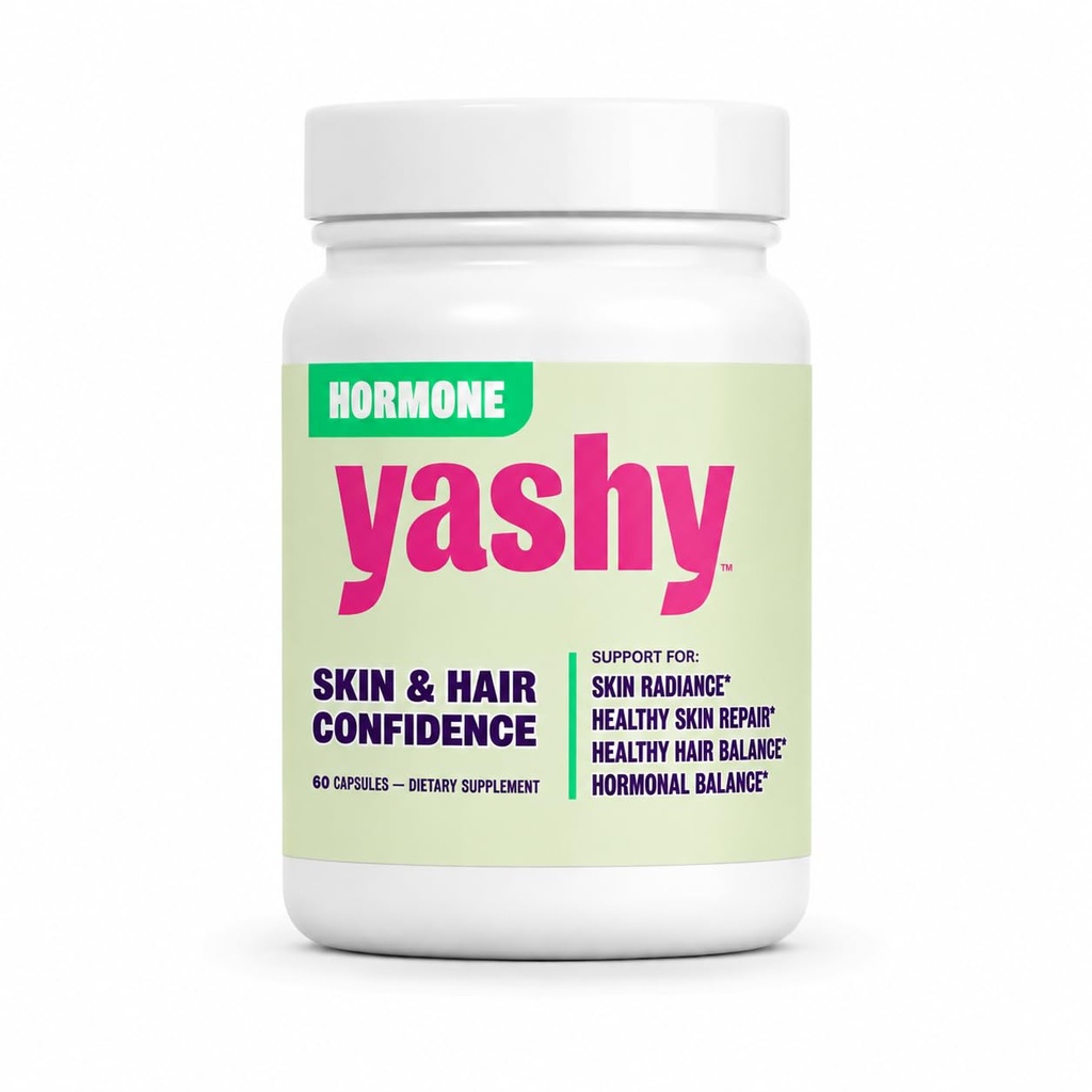 Hormone Skin & Hair Confidence Capsules | DIM 300mg, Saw Palmetto & Spearmint | Women’s Hormonal Skin & Hair Support | Vitamin C, Vitamin A & Zinc | 9 Clinically Dosed Ingredients, 30-Day Supply