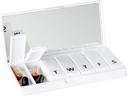 PORT X POLISH oblikovalec tedenske tablete organizator (single 1X dnevno, Crisp White) 