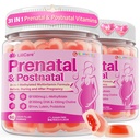 Prenatal Vitamins for Women, Prenatal Gummies with 1080mcg Methylfolate, Vegan Omega-3(DHA+EPA), Iron, 450mg Choline, D3, K2, B12, Supports Before During & After Pregnancy, Sugar-Free, 120Cts