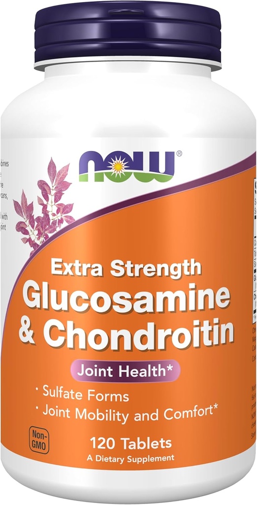 Hiện nay hỗ trợ thực phẩm, Glucosamine & Chondroitin thêm sức mạnh, Sulfate Forms, 120 bảng