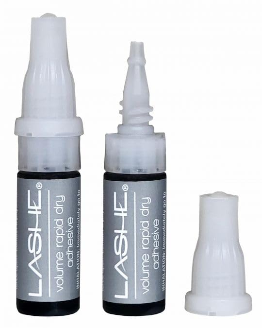 LASHE Volume Rapid Dry Adhesive, Black, Eyelash Extension Glue, Professional Lash Extensions, Medical Grade, Fast Setting, Flexible Bond, 2 gm, Bottle