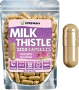 Milk Thistle Seed Capsules - 180 Count (3 Hileko hornidura) Premium Milk Thistle Supplement Rich in Silymarin - Pure, Ez-GMO Cardo Mariano Milk Thistle Pills