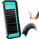VAVALASH Easy Fan Lash Extensions 3D Effect Self Fanning Lashes Rapid Volume Eyelash Extensions 3D Layers Automatic Blooming Camellia Easy Fan Lashes(0.03-CC-8-15mm)