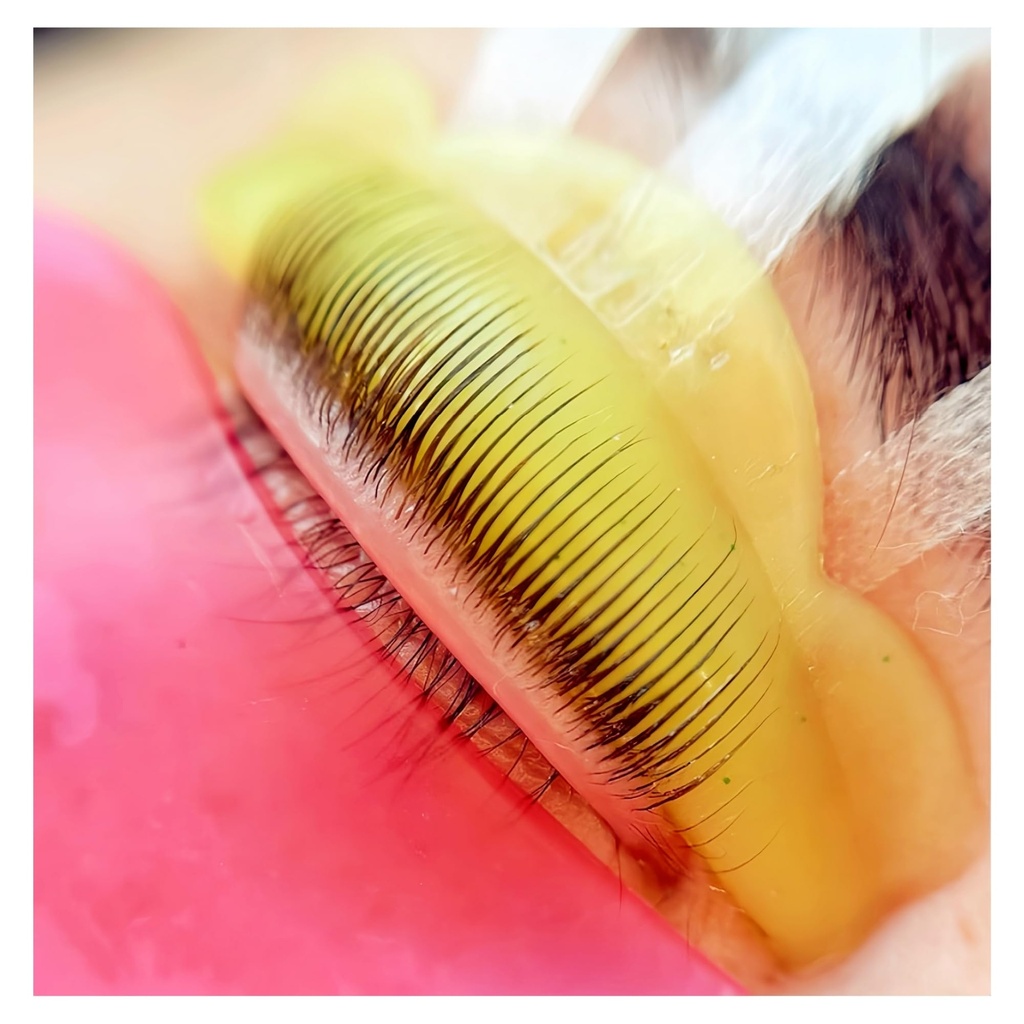 Lash Lift Shields C Curl 5 Size Lifting Pad, Rapid Eyelash Shield Shiny Perm Rods Make Eyes Natural Curl Flexible Pads Extreme Rod 100 Use Elastic Lami Perming Roller (Gold & Pink Mix)