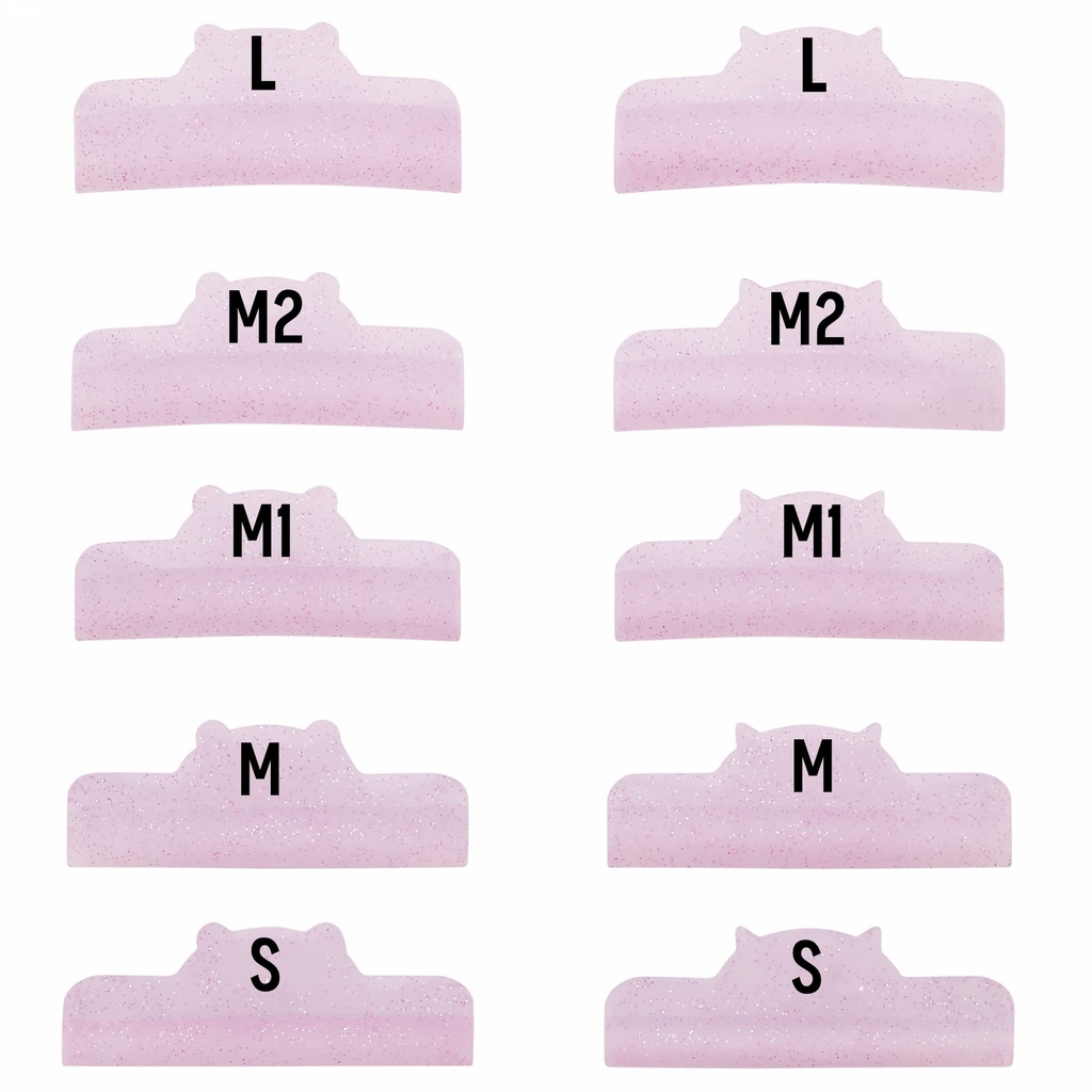 Lash Lift Shield Ultra Curl Eyelash Perm Rods Shiny Perming Roller with 5 Sizes Delight Lifting Result Like Eyelash Extension Big U Rod More Than 200 Application Reusable Curler Tool