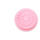 AKOAK 50 Pcs/set False Eyelash Grafting Glue Tray Gasket, Plastic Flower-shaped Eyelash Gasket, Used for Nail Art or Tattoo Ink (Pink)