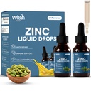 Liquid Zinc Drops 2 Pack Zinc Liquid Drops with Zinc Sulfate, Natural Zinc, Trace Mineral Liquid Vitamin Supplement for Immune & Digestive Support, Zinc Supplements for Women & Men