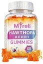 Hawthorn Berry Gummies 1000mg - Vegan-Friendly Supplement in Gummy, Gluten-Free Soy-Free Dairy-Free Non-GMO, Plant-Based & Clean Formula for Everyday Balance, Arterial Function Support, 60 Chewables