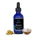 Zynergy Plus Gold Liquid | All Natural, Pure Monoatomic 24k Food Grade Mineral Au & Indium | Ormus Gold Oil Supports Pineal Gland, Anti-Aging, Meditation, Yoga, Third Eye | 2oz.