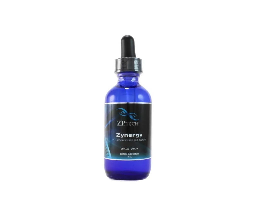 Zynergy - Ormus Colloidal Gold Liquid Concentrate | All Natural, Pure Monoatomic Ormus 24k Food Grade Mineral Au and Indium in Pure Water | Ormus Gold supports Pineal Gland, Anti-aging, Ascension 2oz.